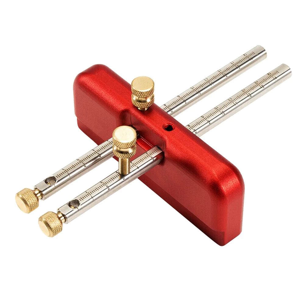 

Woodworking Marker Double-head Scriber Handheld Portable Aluminum Alloy Marking Gauge