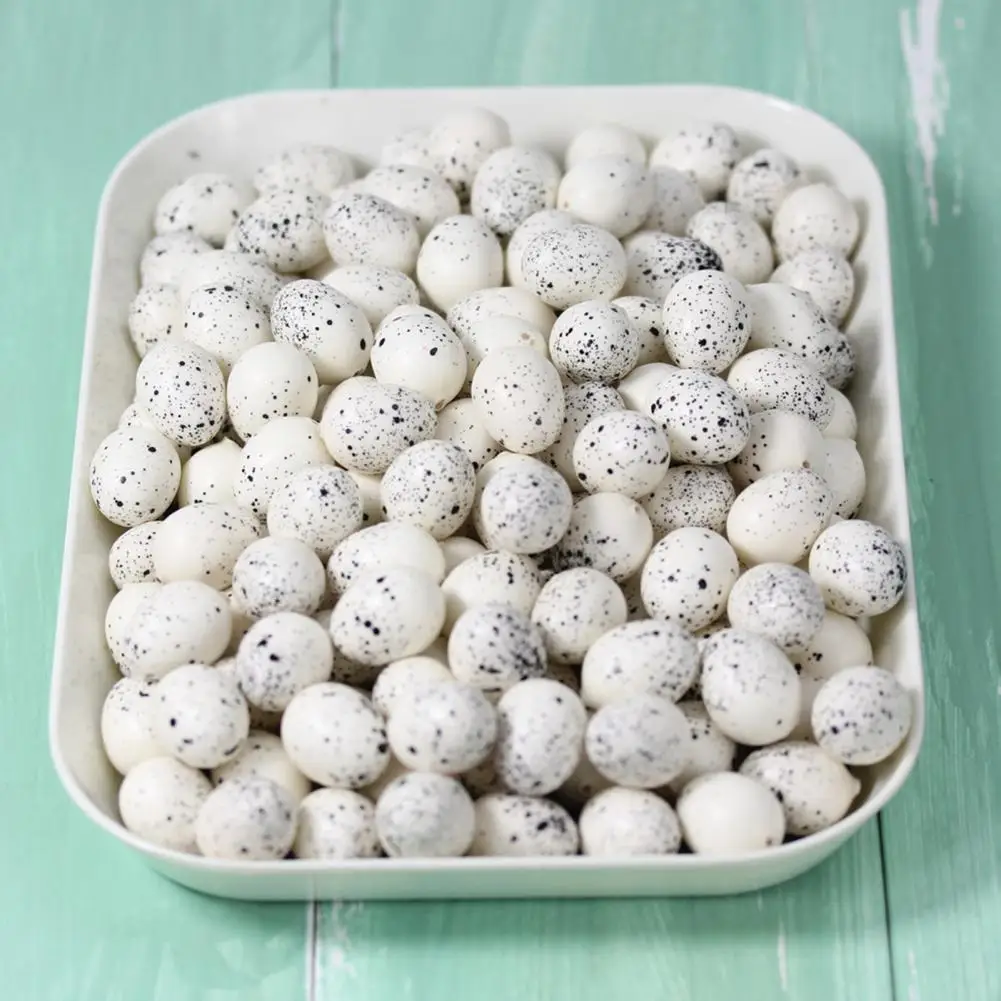 

Realistic Small Micro Landscape Simulated Quail Eggs Figurines Photo Prop Fake Pigeon Egg Ornaments Garden Decor Supplies