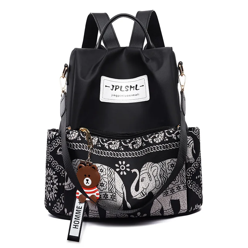 Korean Fashion Large-Capacity Backpack Women Oxford Waterproof Shoulder Bags School Bag For Teenage Girls Anti-Theft Backpack