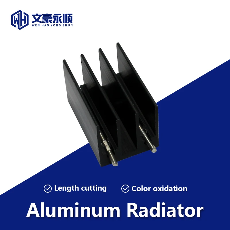 

TO-220/247 Aluminum HeatSink 23.5/25*16.5*16mm Triode LED Profile Heat Sink Pin Density Teeth Cooler