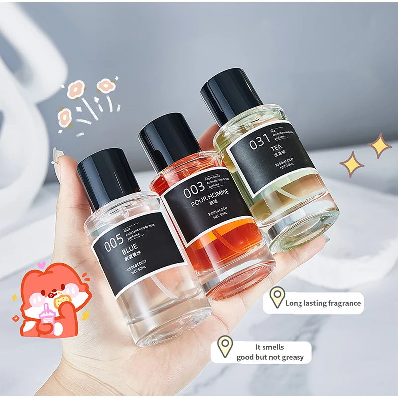 Фото Брендовые духи Стойкий аромат Новый свежий легкий аромат Tk Лидер продаж Элегантный аромат Вуди 50 мл Мужские и женские духи №3