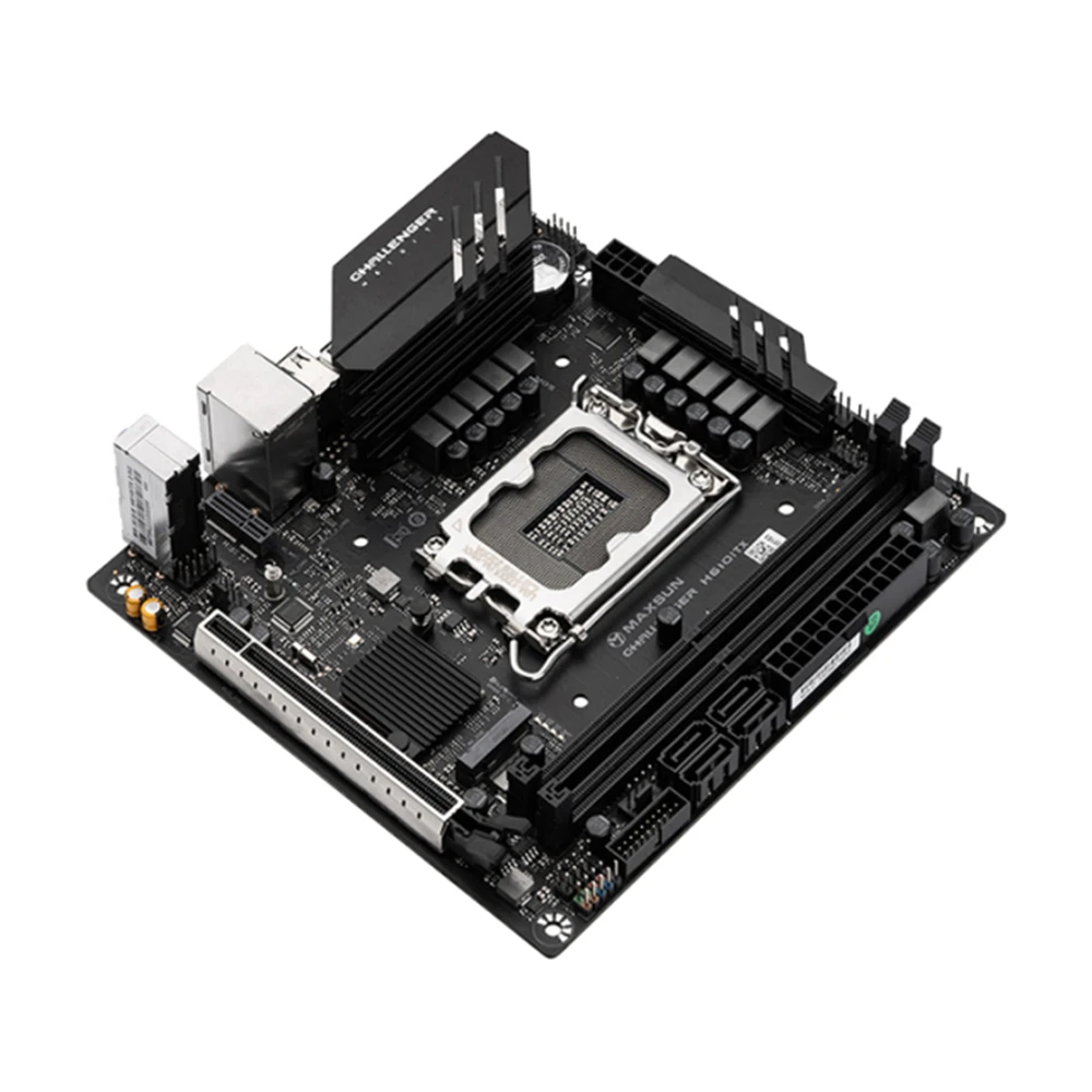Материнская плата компьютера MAXSUN MS-Challenger H610 ITX поддерживает процессор Intel 12th