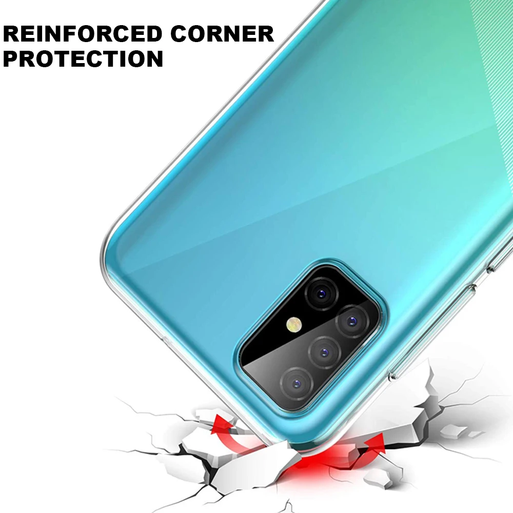 360 прозрачный силиконовый чехол для Samsung S22 S21 Ultra S20 FE S10 S9 S8 plus A13 A33 A53 A03s A22 A32 A52 A72 A02s