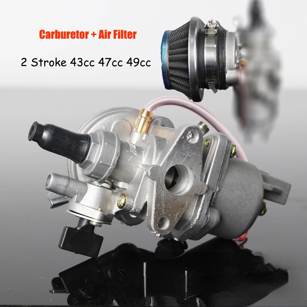 

13mm Carby Carburetor With Air Filter 2 Stroke 43cc 47cc 49cc Mini Kids PIT Pocket Quad Dirt Bike ATV Mini Moto Carburador