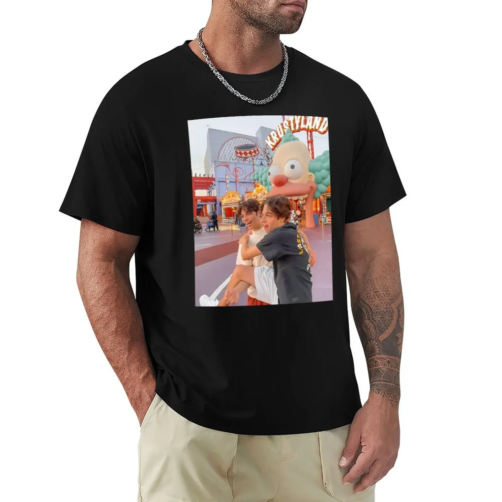 Семейная футболка Sturniolo Triplets мешковатые рубашки мужская винтажная одежда