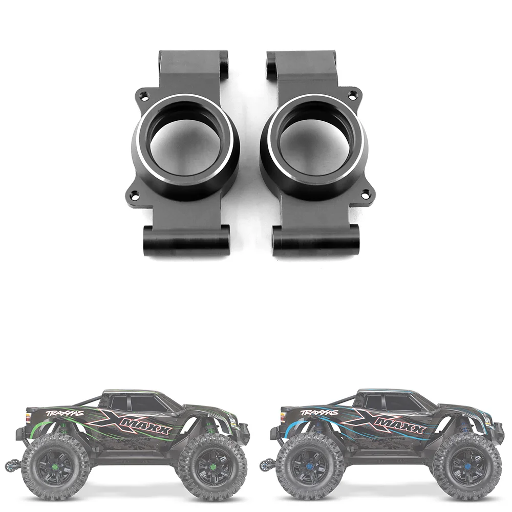 

2Pcs Aluminum Alloy Rear Stub Axle Hub Carrier for 1/5 Traxxas X-Maxx Xmaxx 6S 8S RC Monster Truck Upgrade Parts,Black