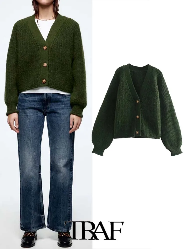 

Женский однотонный Кардиган с длинным рукавом, с шипами