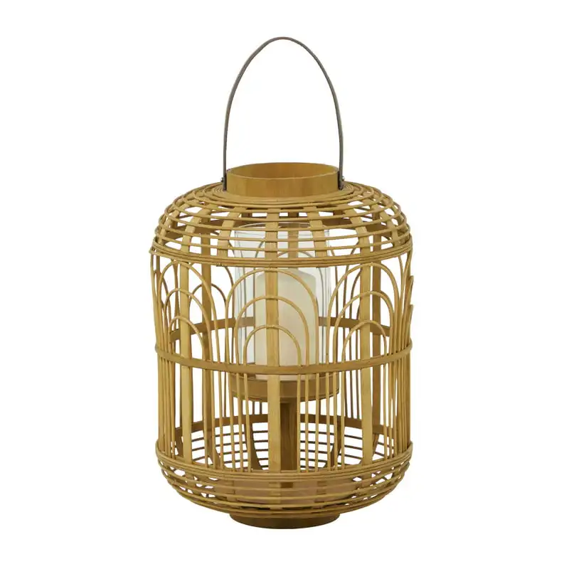 

Bamboo Handmade Candle Lantern with Handle