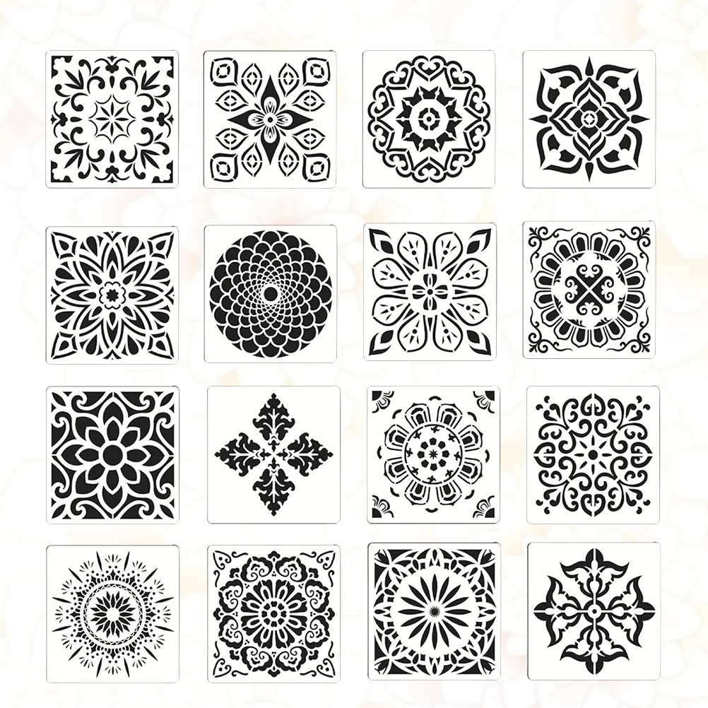 

16pcs Template Cartoon Creative Exquisite Painting Stencils Drawing Templates for DIY