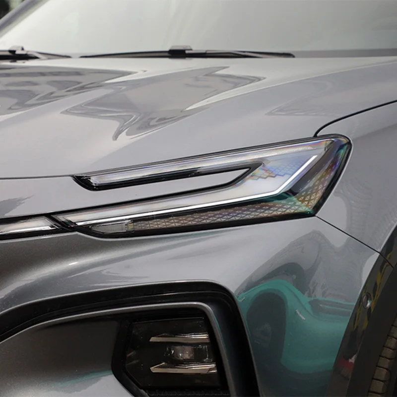 Автомобильные передние фары дымчатый черный цвет наклейка для ремонта от