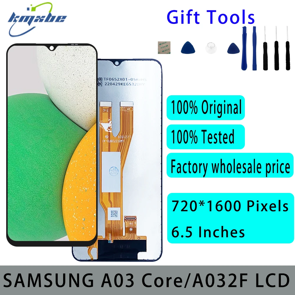 

6.5" Original LCD For Samsung Galaxy A03 Core A032F A032 Display Touch Screen Digitizer For Samsung SM-A032 LCD Assembly Parts