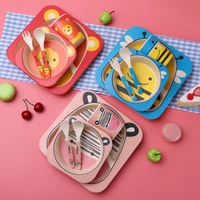 tableware for kids bamboo tableware baby feeding set dispensing baby dishes baby gift set baby food plate childrens tableware