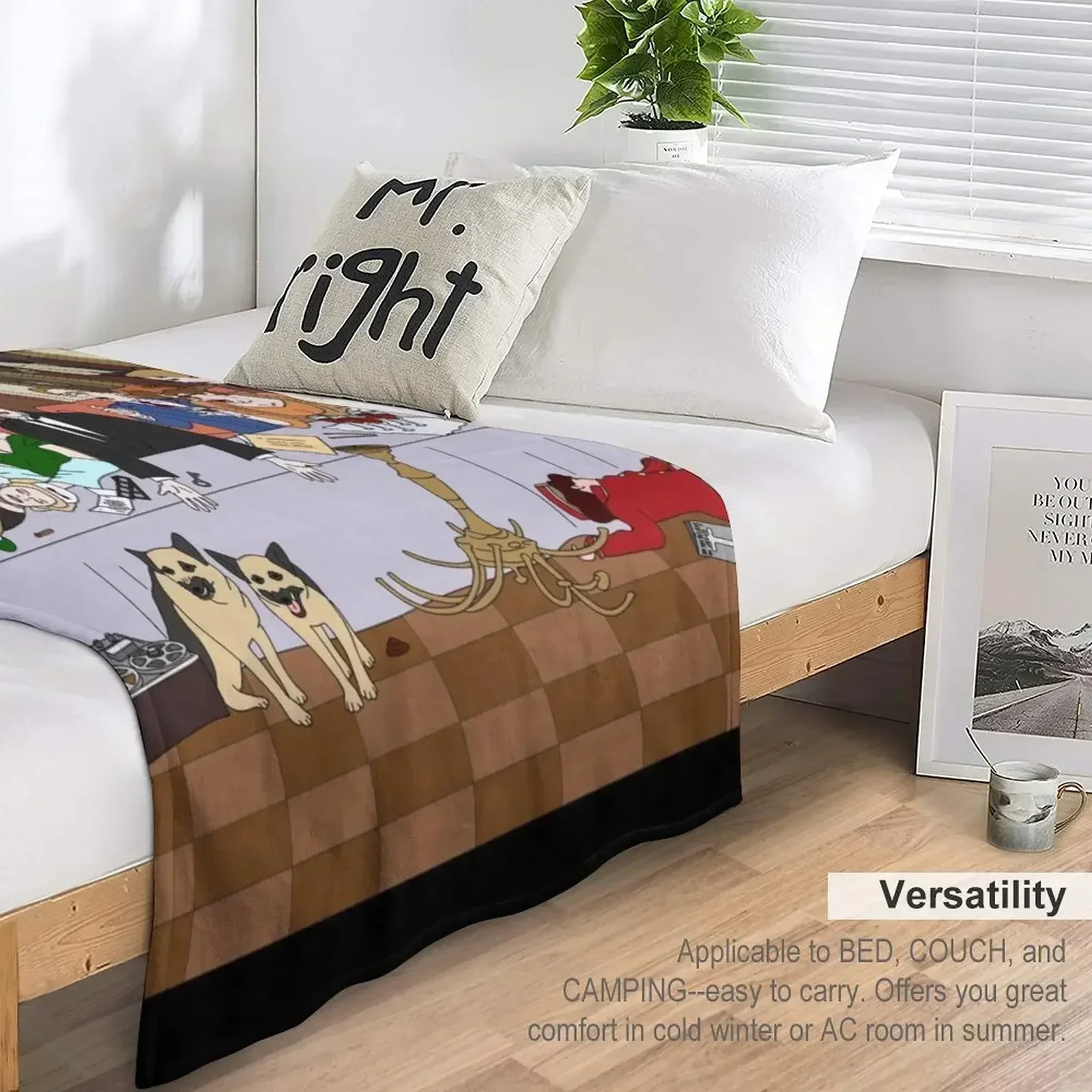 Одеяло Последний вечер в особняке Бодди Retros Гигантские одеяла для дивана