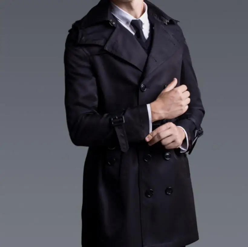 Мужская Новая индивидуальная Модная приталенная Повседневная ветровка большого