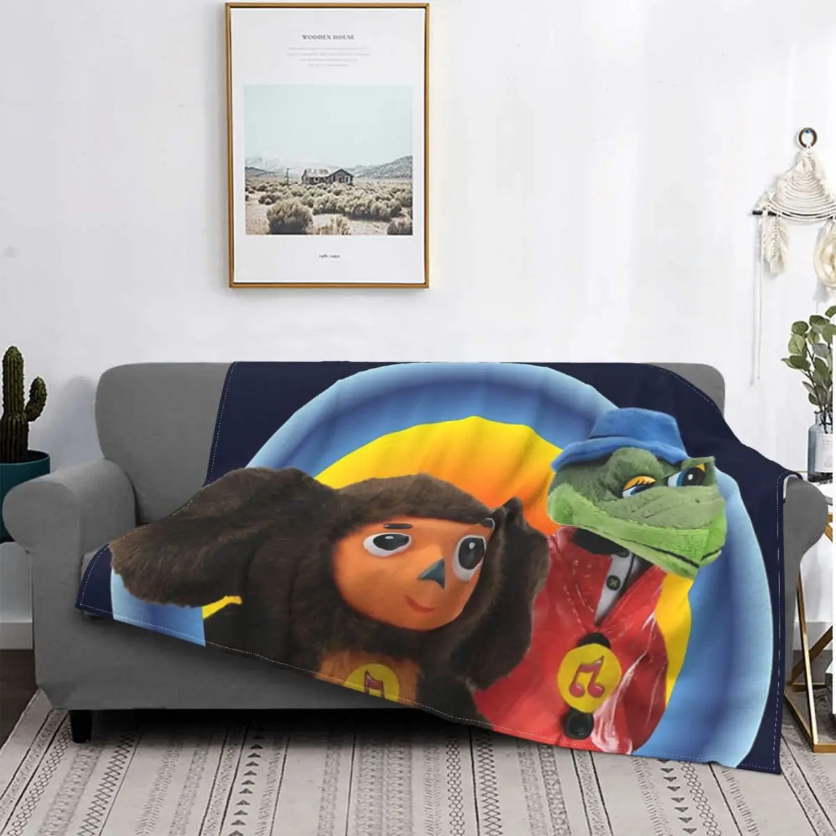 

Вельветовое одеяло Cheburashka And Gena Cheburashka, всесезонное дышащее тонкое покрывало s для автомобиля, плюшевое тонкое покрывало