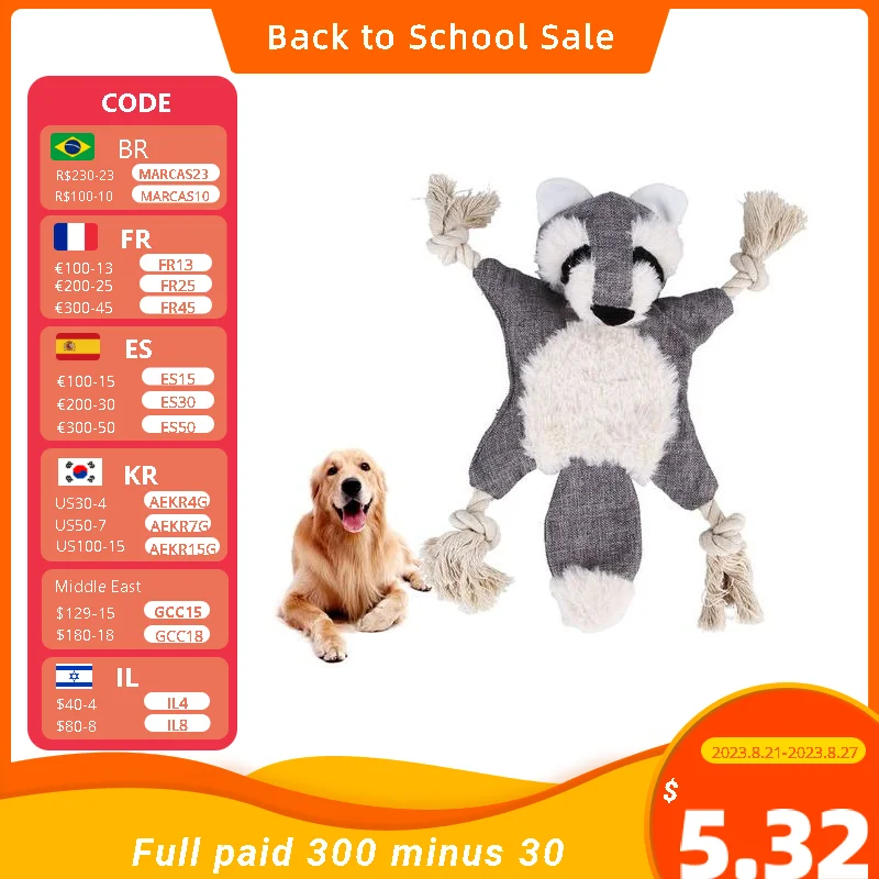 

Puppy Interactive Animal Fun Bite Resistant Corduroy No Stuffing Pet Supplies Gift Squeaky Chew Home Dog Toy Cat Cute Durable