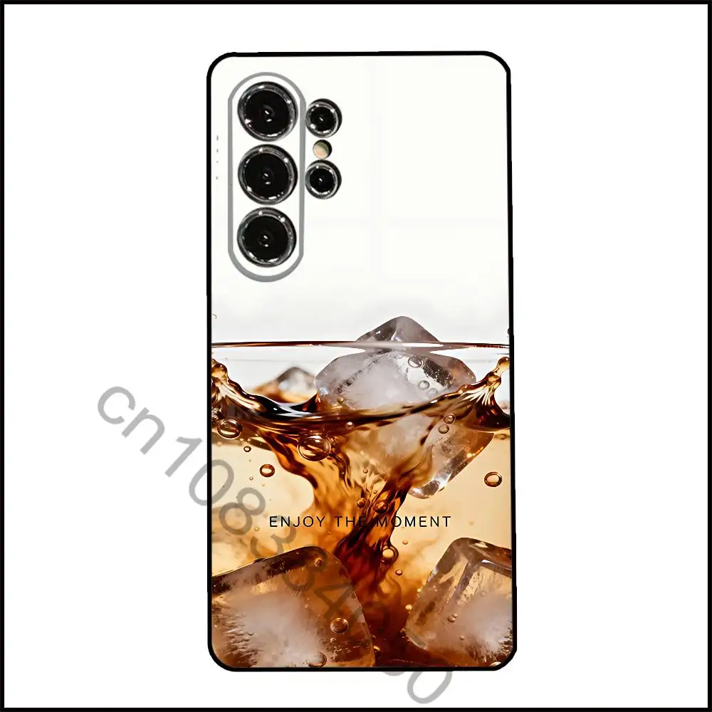 Фото Чехол для телефона Samsung Galaxy A20,21s,22,31,32,52,71,80,A91,5G с изображением холодного кофе, красочный, красивый, для смартфона №3
