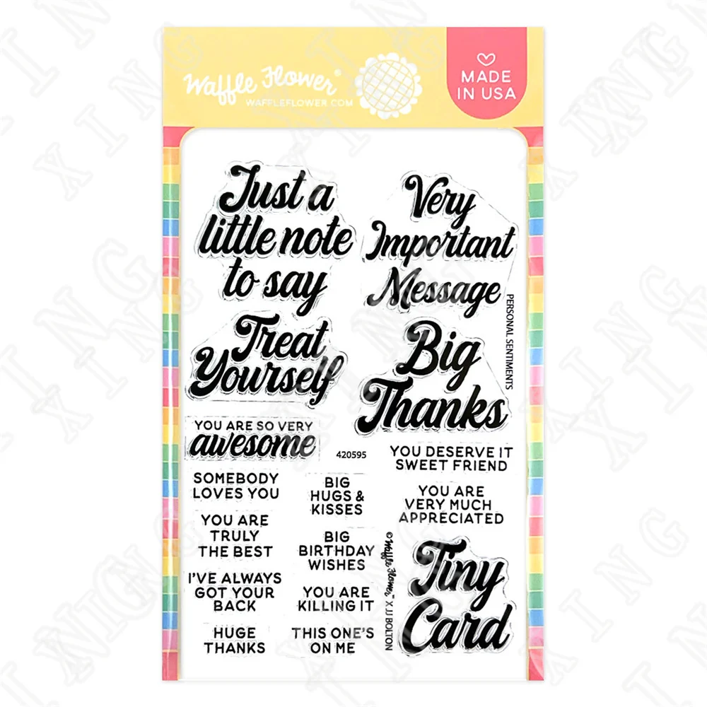 

Personal Sentiments Silicone Stamps Diy Scrapbook Diary Decoration Embossed Paper Card Album Craft Template 2022 New Arrival