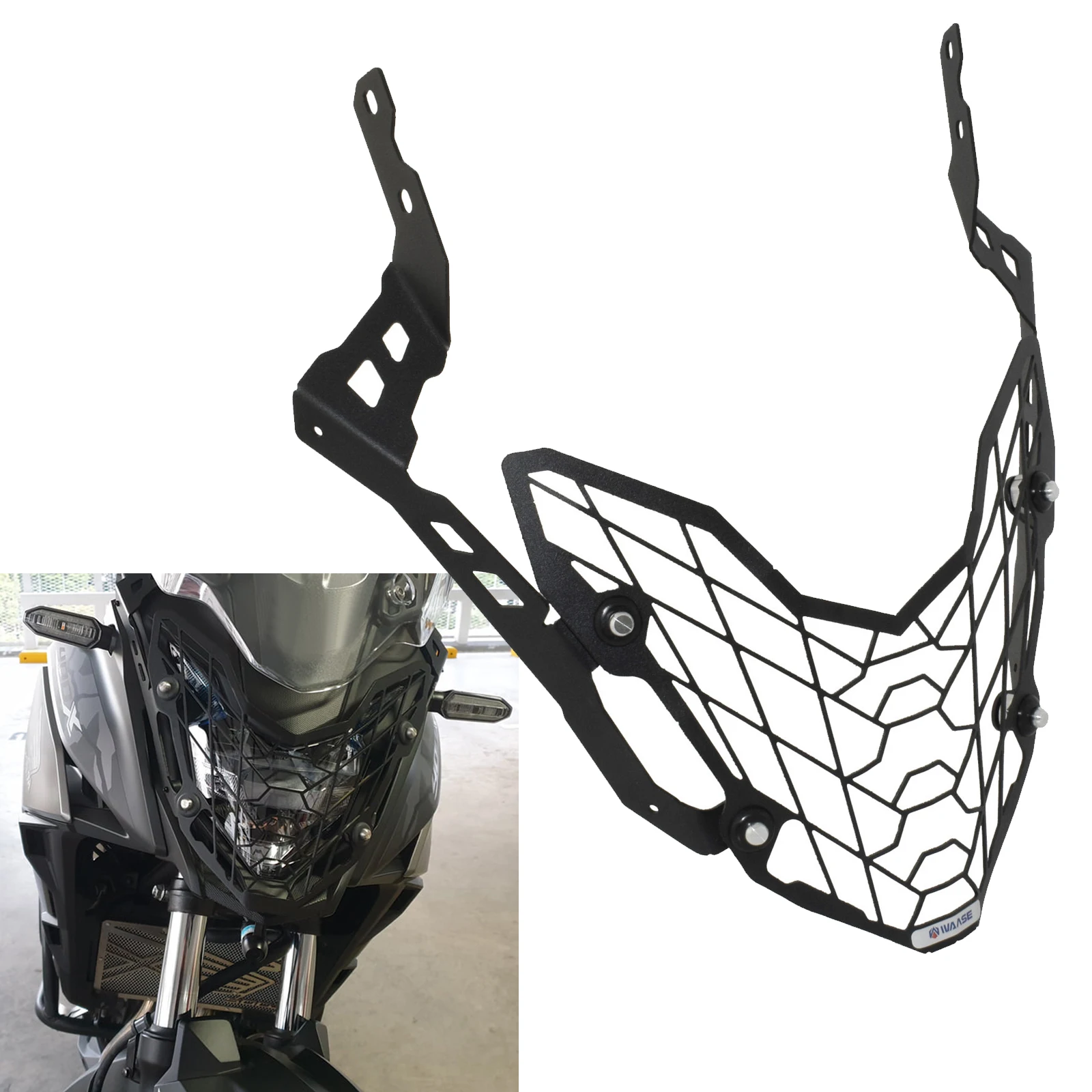 TAORIDER-MOTO Черный Защитный чехол для передней фары и решетки радиатора HONDA CB400X CB500X CB