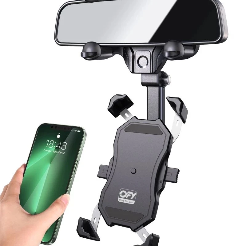 

2022 Upgraded Car Rearview Mirror Phone Holder Bracket Stands 360° Rotatable and Retractable Car Phone Holder for Universal GPS