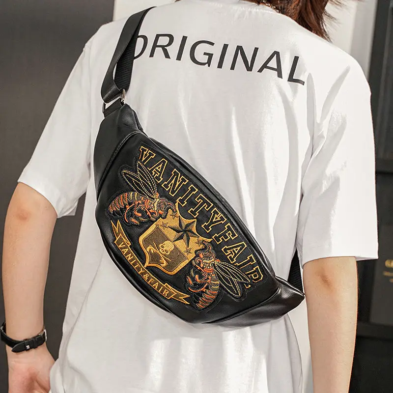 

Original Design Men Trendy Chest Bag Women's Retro Waist Bags Fashion Couples Outdoor Sports Travel Backpacks Versatile Wallets