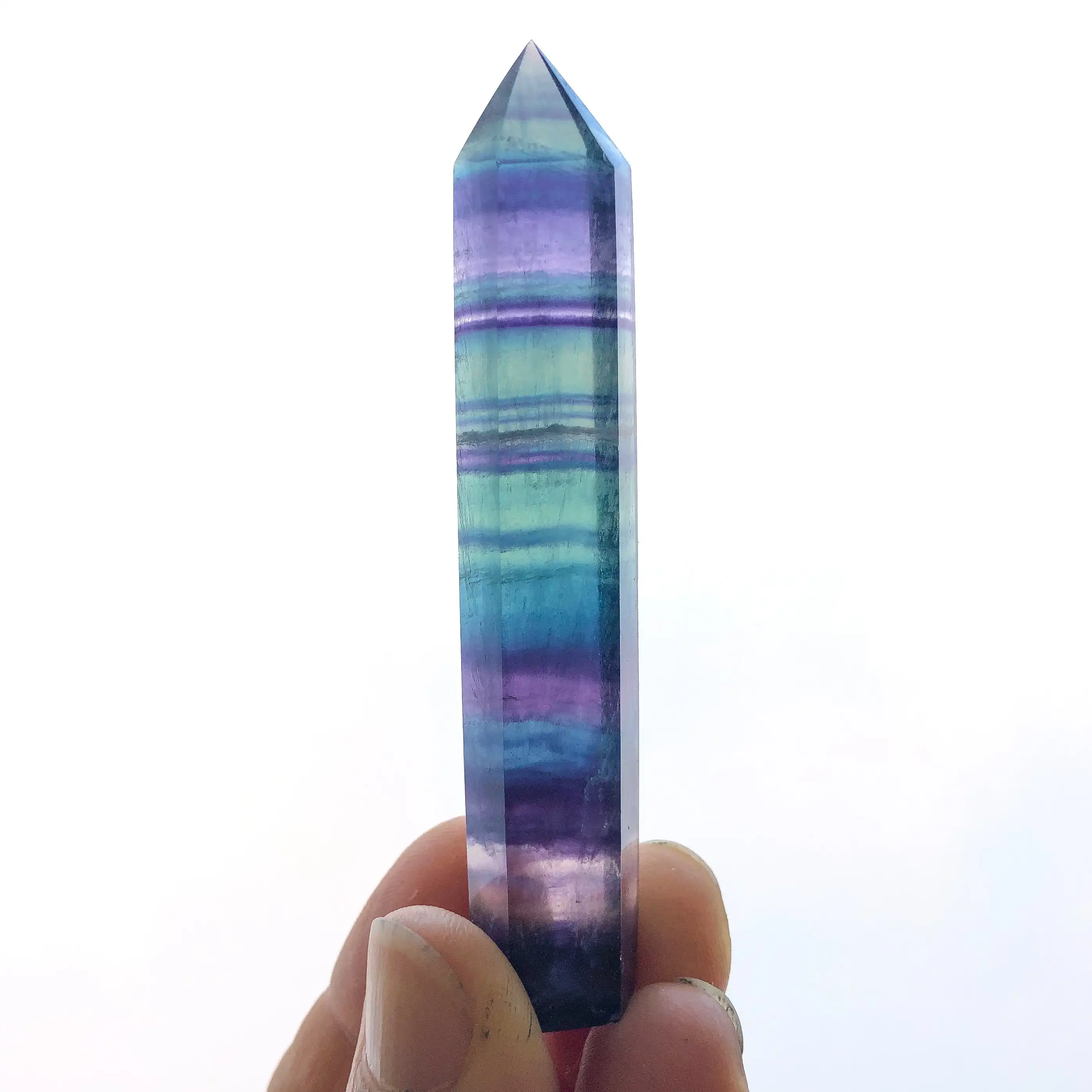 Природная Радуга звезда башня 4-15 см исцеление медитация каменные кристаллы