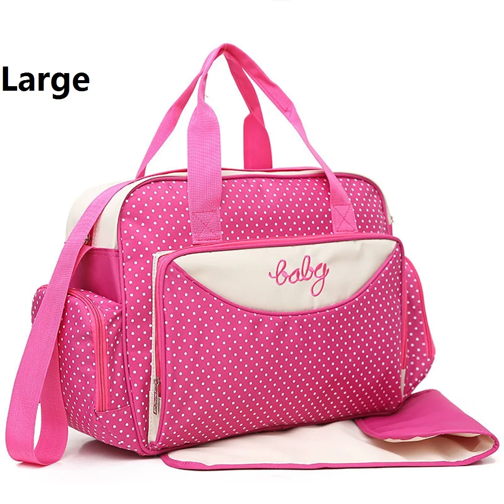 Сумка в горошек для мам модный уличный ранец хранения подгузников сумка