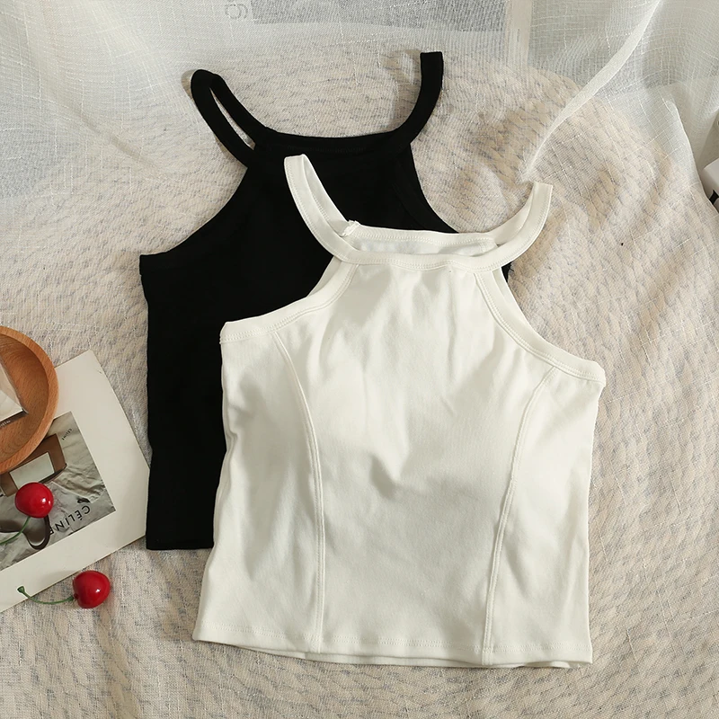 Женские топы с открытыми плечами сексуальные укороченные лямкой - Цена: 