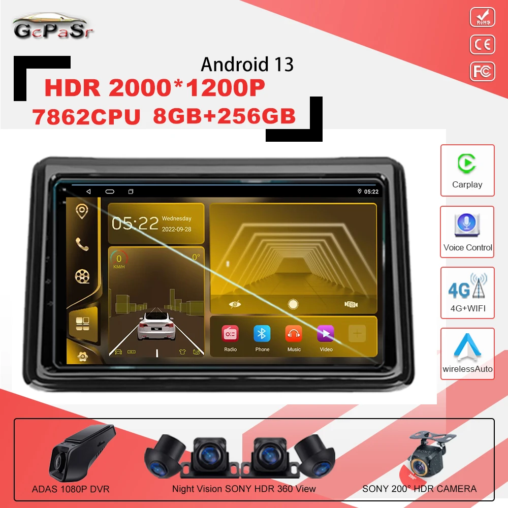 

Мультимедийный плеер для Toyota, мультимедийный плеер на Android 13, 2014-2020 с GPS, Wi-Fi, BT