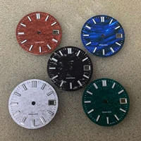 28 5mm green luminous watch dial for nh35nh364r7s movement dial watch modified upgrade part