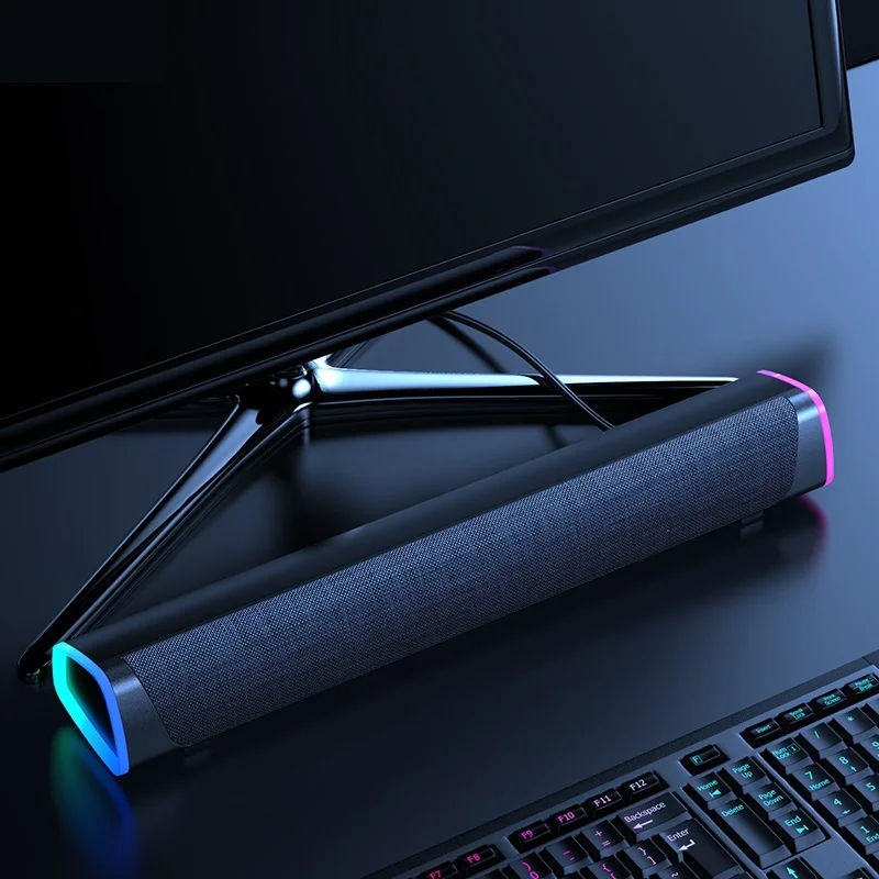 

3D Surround Soundbar Bluetooth 5.0 Speaker Wired Computer Speakers Stereo Subwoofer Sound bar for Laptop PC Theater TV Aux 3.5mm