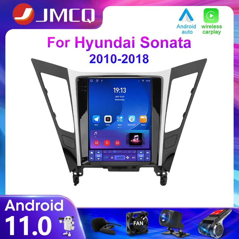 Автомагнитола JMCQ 2DIN 4G Android 11 мультимедийный видеоплеер для Hyundai Sonata 2010-2018