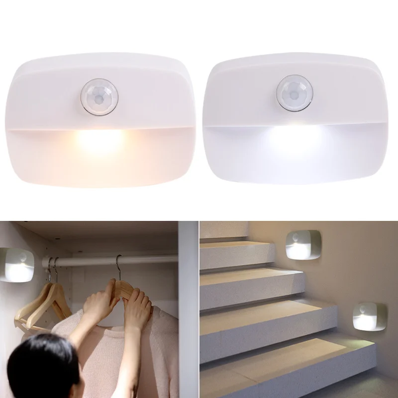 

Wireless Wall Night Lamp LED Sensor Light AAA Battery Operated Under Cabinet LED Lights for Kitchen Closet Corridor Stairs Home