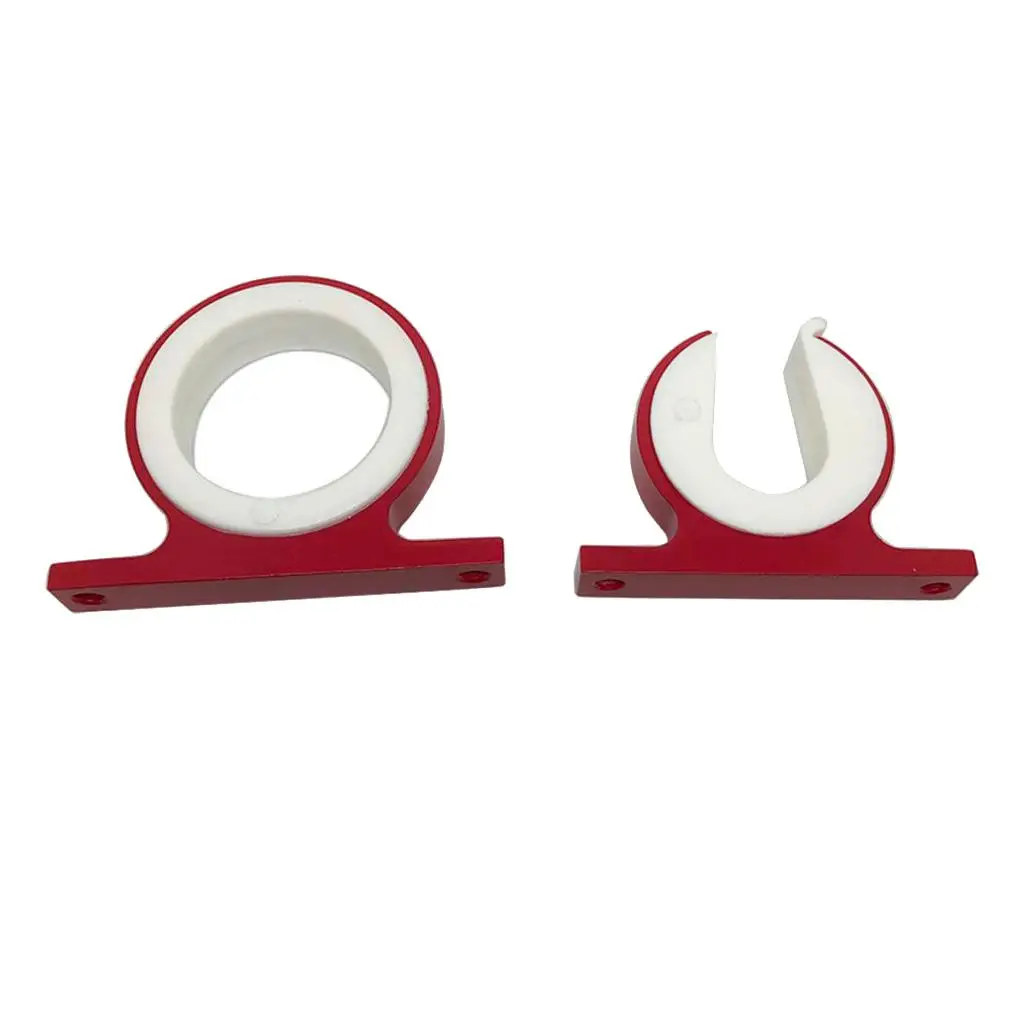 

2pcs Horizontal Boat Fishing Pole Rod Rack Storage Holder Organizer, Red