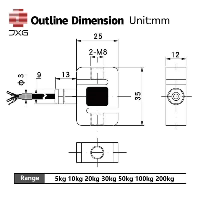 1 кг 2 5 10 20 50 100 200 мини-спрессионное измерение напряжения миниатюрный датчик силы