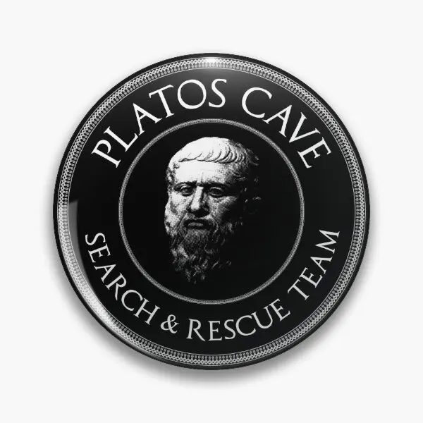 Мягкая булавка для пуговиц Plato Is пещера философия Gi забавный декор модные