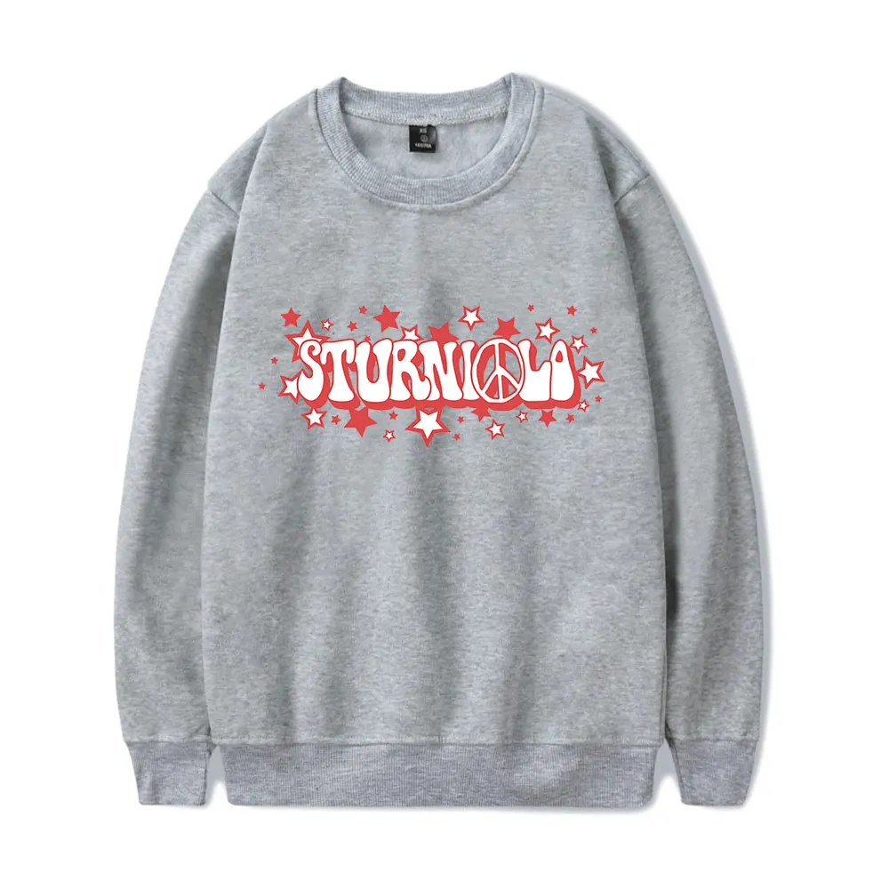 Фото Толстовка Sturniolo Triples Sturniolo Peace & Stars, винтажная толстовка 90-х годов, уличная одежда в стиле Харадзюку, толстовка унисекс, пуловер №3