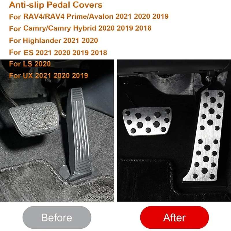 Крышка педали газа без дрели и крышка акселератора для Toyota RAV4/Avalon/Camry Lexus ES LS UX 18-21