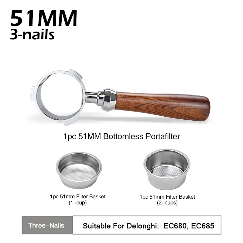 

Деревянная ручка для portafilter Delonghi Dedica CafeGaGa