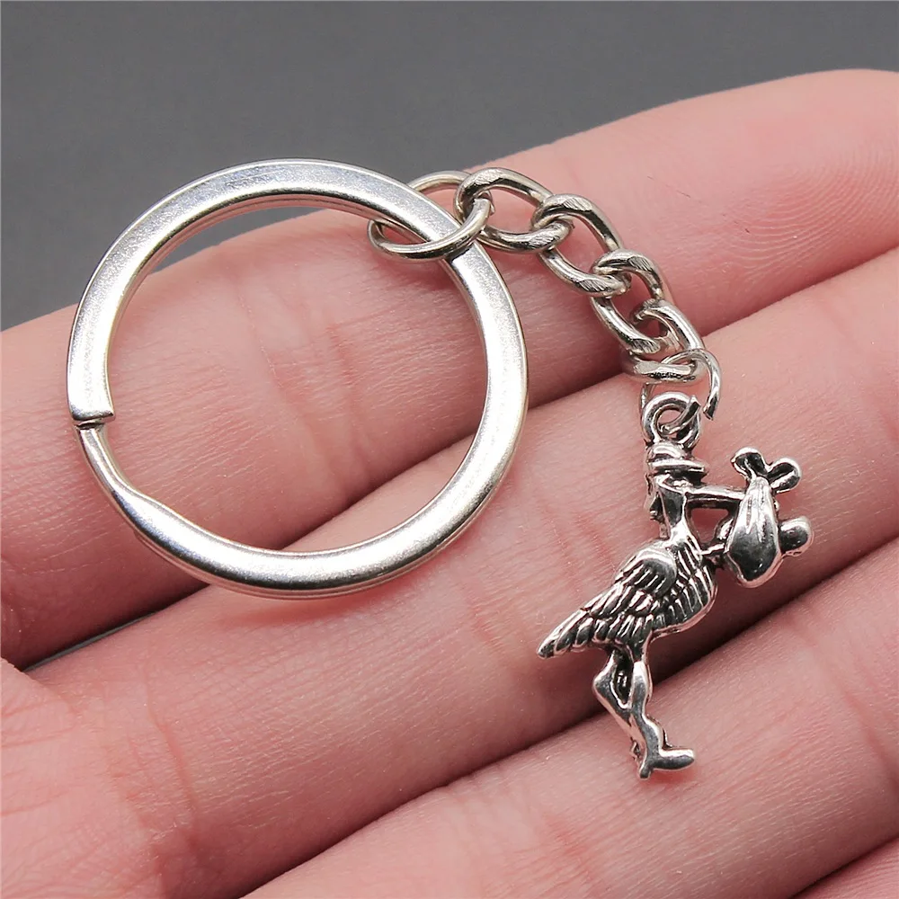 

Мужской брелок Woemn Прямая поставка античный серебряный цвет 23x18 мм корморант птица кулон брелок подарок