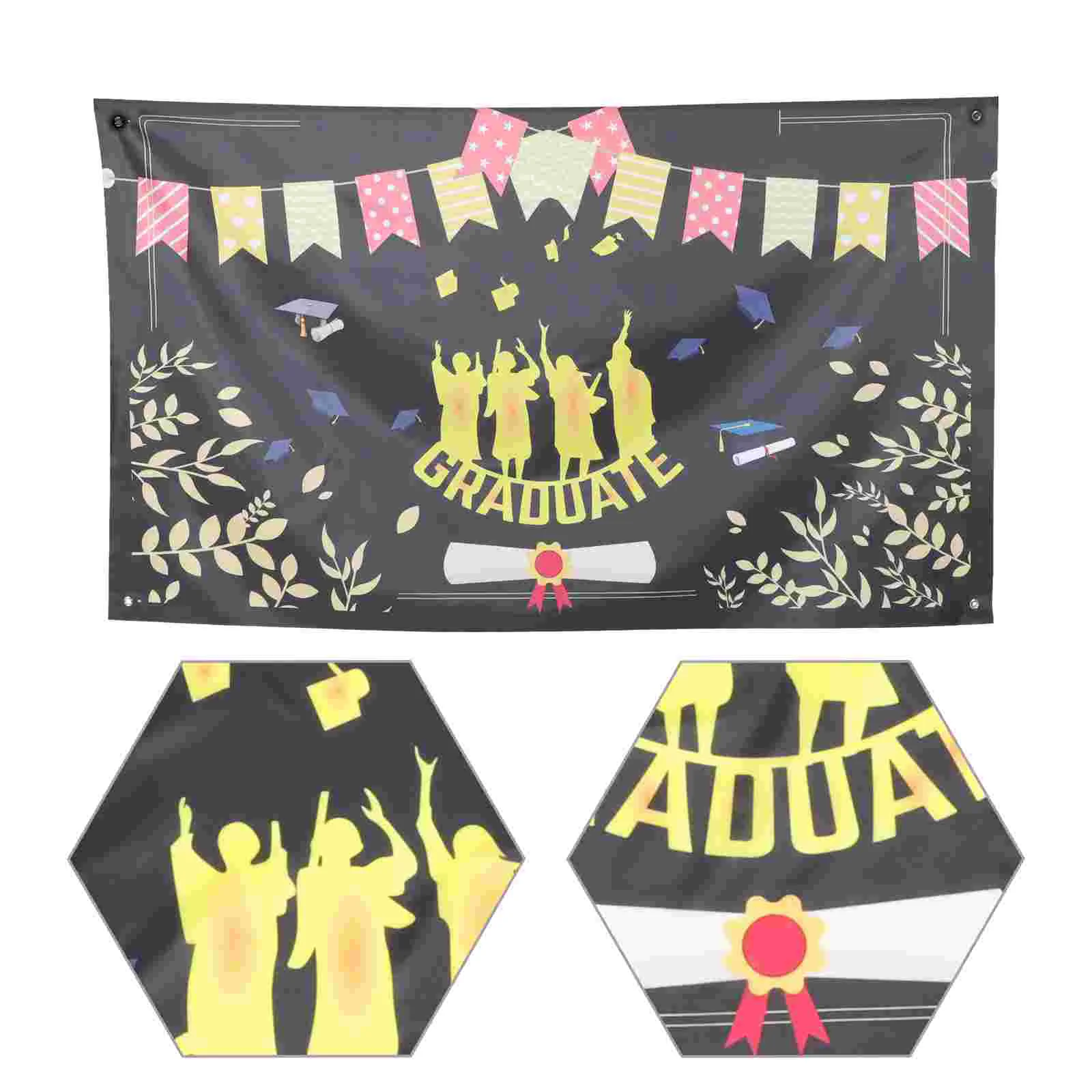 

Graduation Banner Congratulations Banner Graduation Photo Backdrop Party Decor