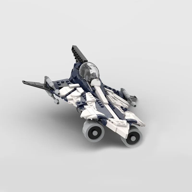 Фото 449 деталей MOC Delta 7 Aethersprite Class Star Battle: Коллекционная модель-конструктор для декора комнаты и украшения стола, подарок для взрослых №2