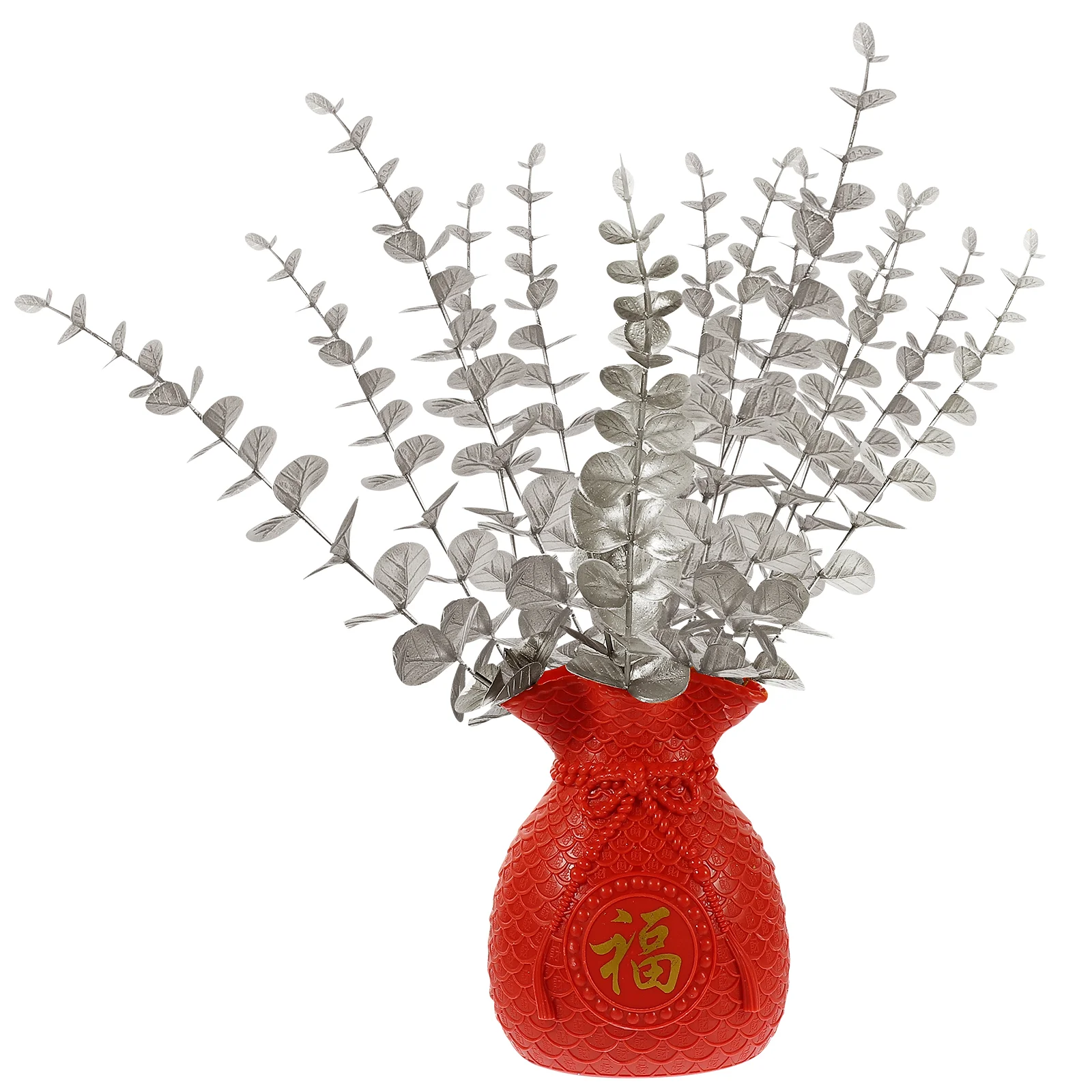 

Flower Arrangement Vase Modern Decor Decorative Office Money Bag Dried Desktop Ornament