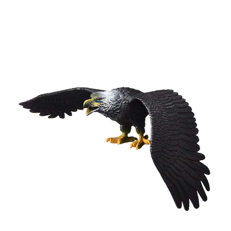 

Q0KB Simulation Eagle Figure Vivid Sky Animal Bird Biology Teaching Toy Miniature Solid Model Toy Collection Window Display