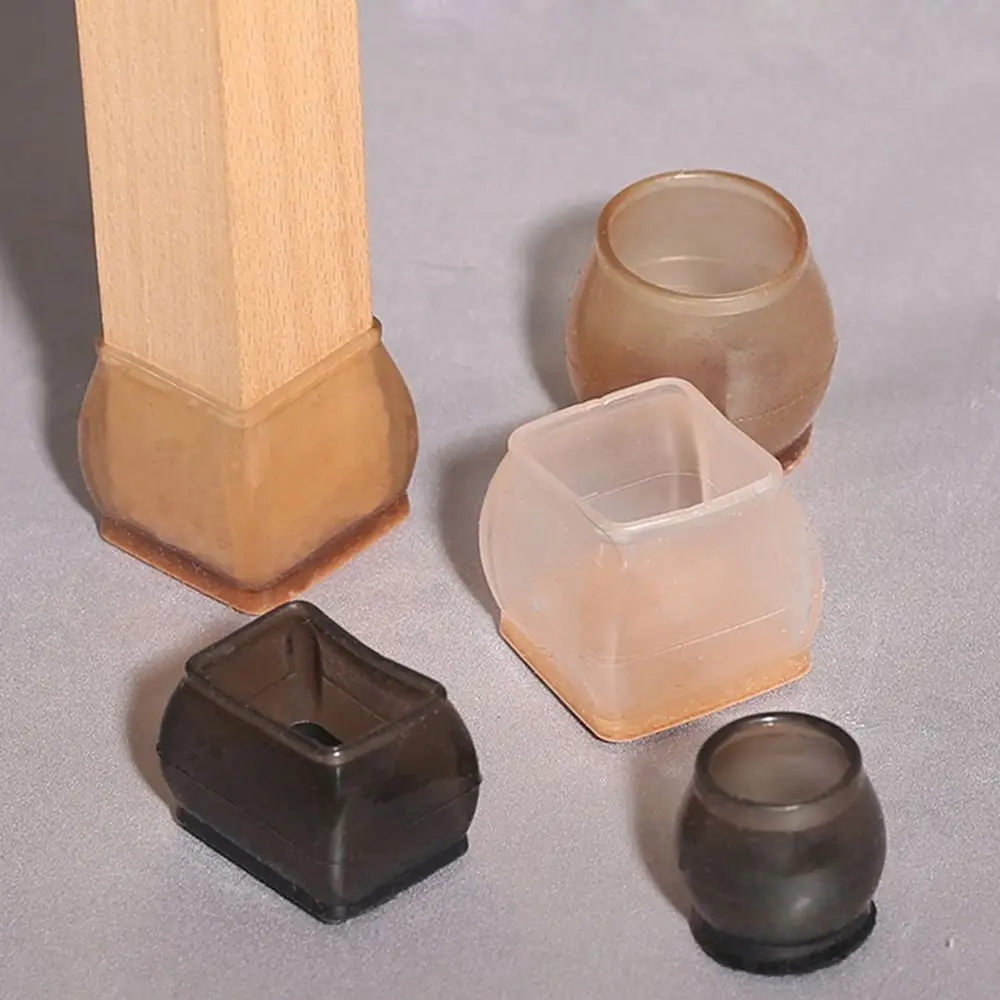 

Прямоугольные квадратные круглые силиконовые колпачки для ножек стула Нескользящие протекторы для ножек стула для мебели защита для пола ...