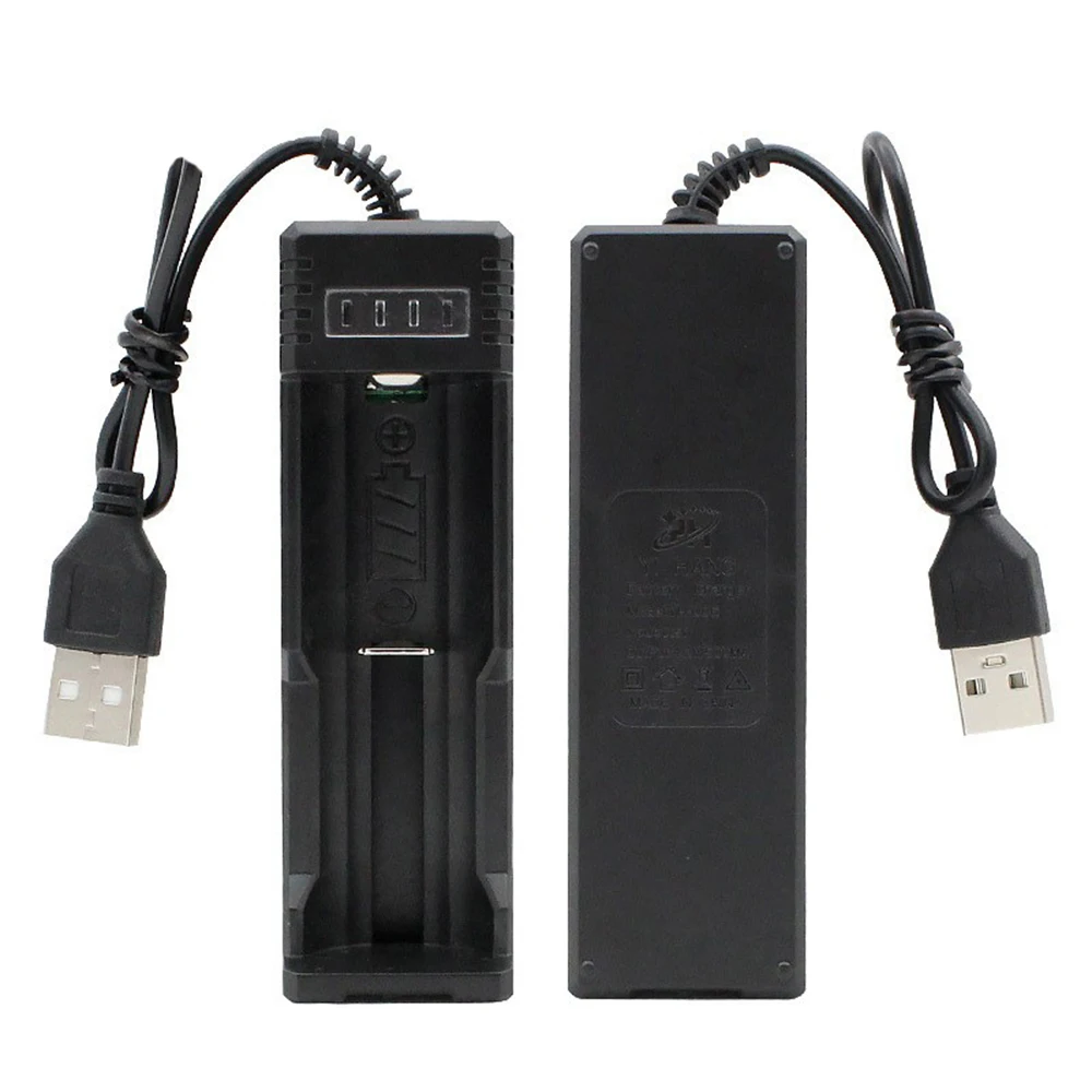 Универсальное интеллектуальное зарядное устройство USB с одним слотом 18650