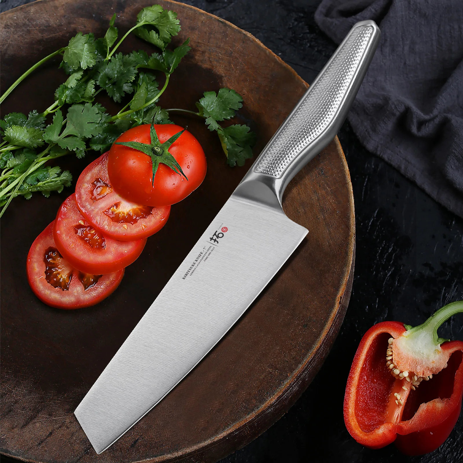 Поварской нож TURWHO 1 шт. кухонные ножи немецкий Кливер из нержавеющей стали 4116