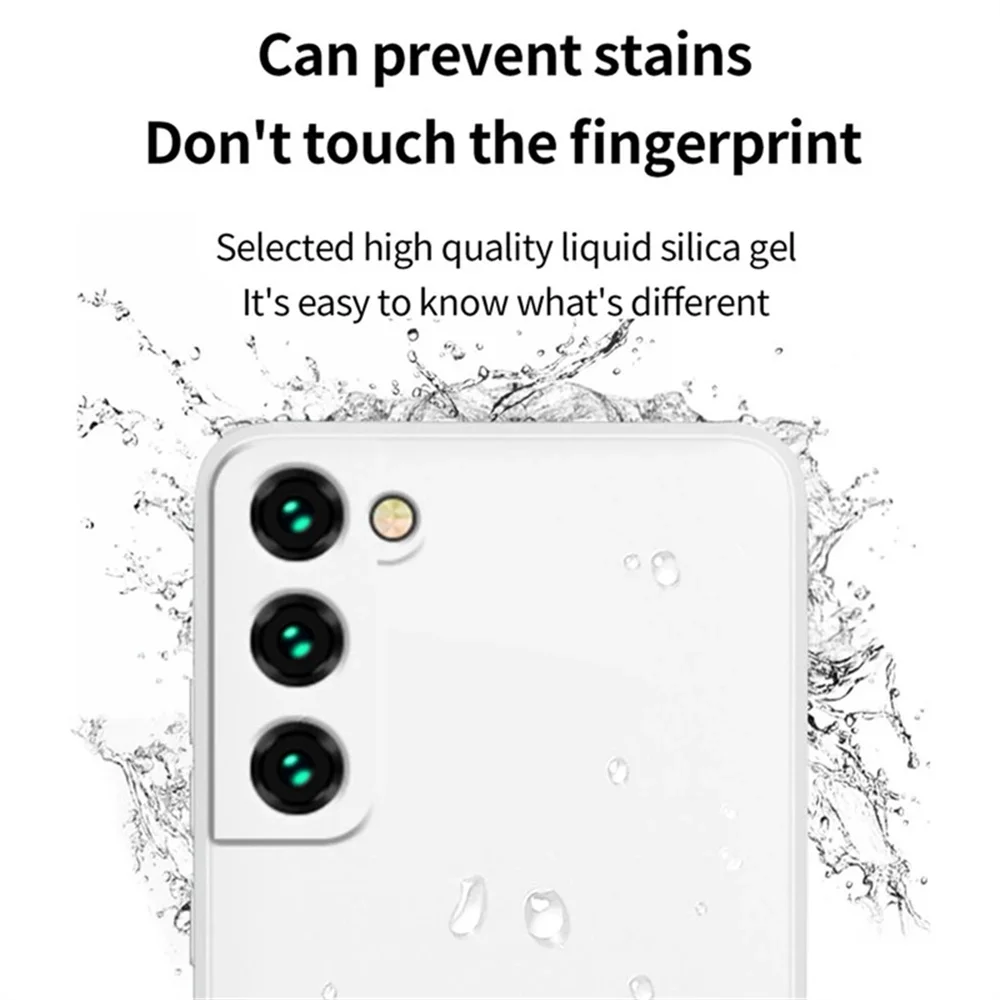 Роскошный Черный Силиконовый Чехол Для Samsung S24 S23 S22 S21 S20 FE Ultra Plus Galaxy A32 A42 A51/A52 A72