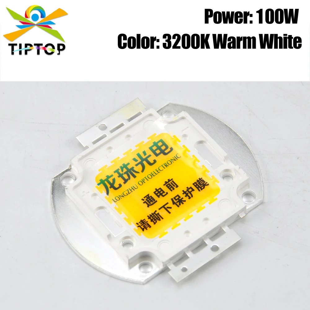 Фото TIPTOP 100 Вт COB Теплый белый 3200K Светодиодная лампа для светодиодной лампы Par Light Led Blinder Light COB Par Light Сценический проектор Ремонт светодиодов №1