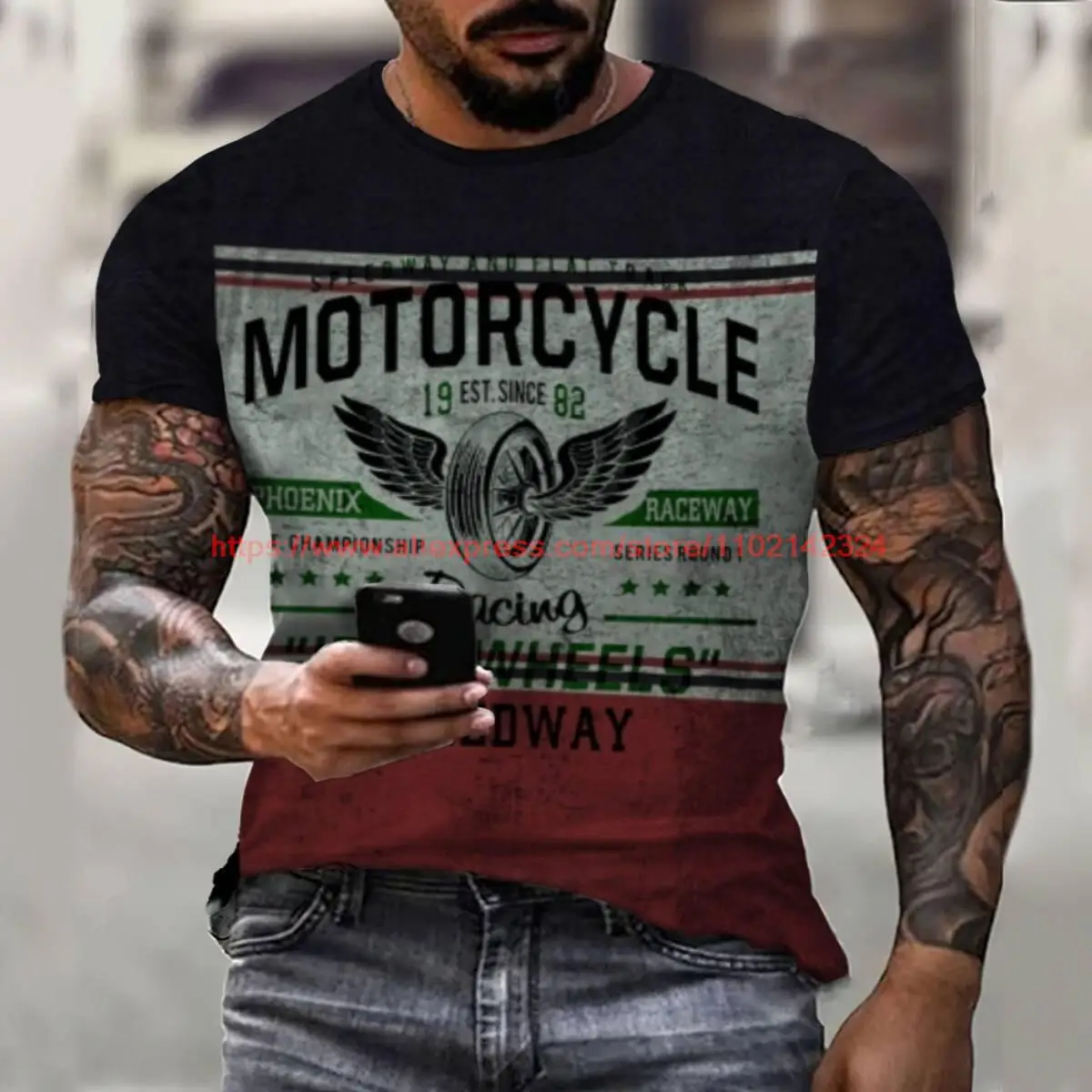 

Vintage Motorcycle Accessories Tire Logo New Summer Design Retro Fashion Men's Unisex Short Sleeve Men T-shirt Oversized O-neck